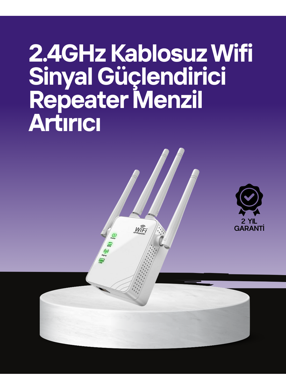 WPS Destekli 2.4GHz + 5GHz WiFi Sinyal Güçlendirici