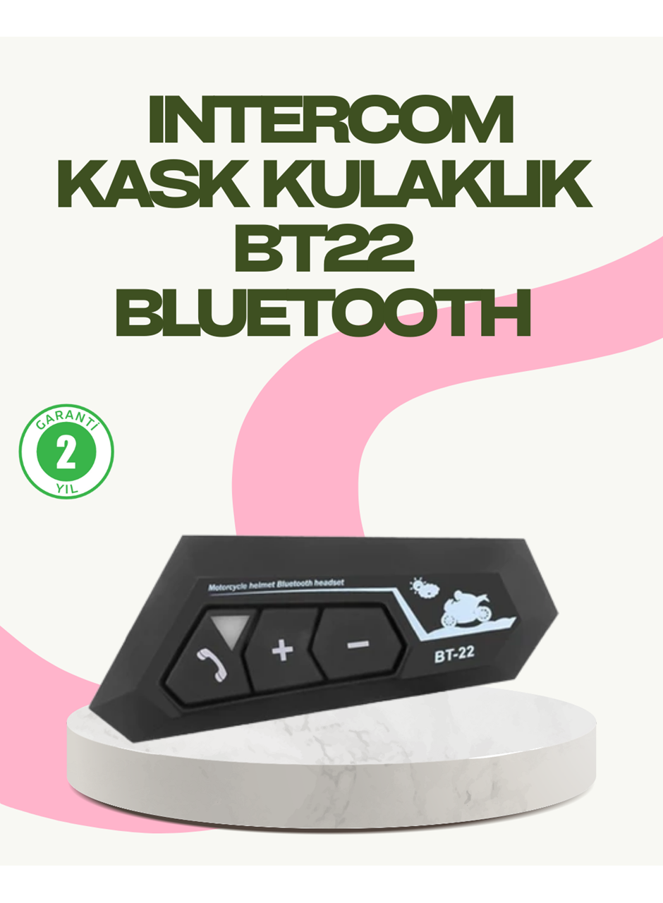 Bluetooth 5.0 EDR Kask Kulaklık Yüksek Ses Kalitesi ve Gürültü Önleme