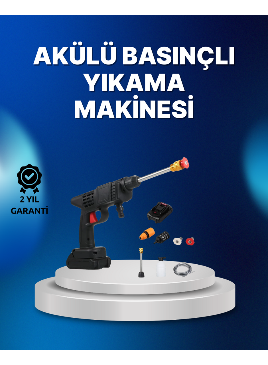 Kablosuz Taşınabilir Basınçlı Yıkama Tabancası Köpük Şişeli
