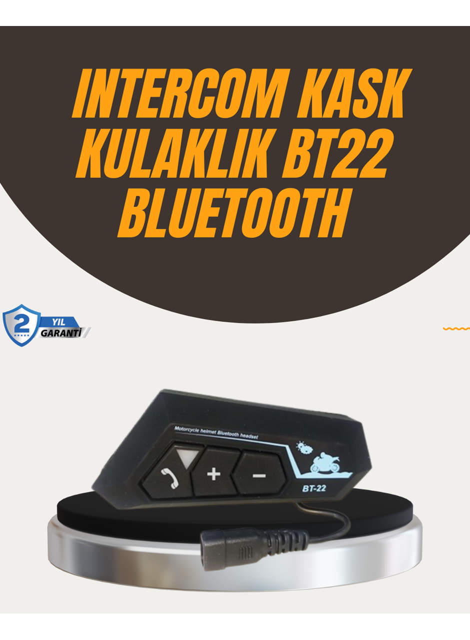 Su Geçirmez BT22 Bluetooth Kask Kulaklığı GPS ve Müzik Uyumlu