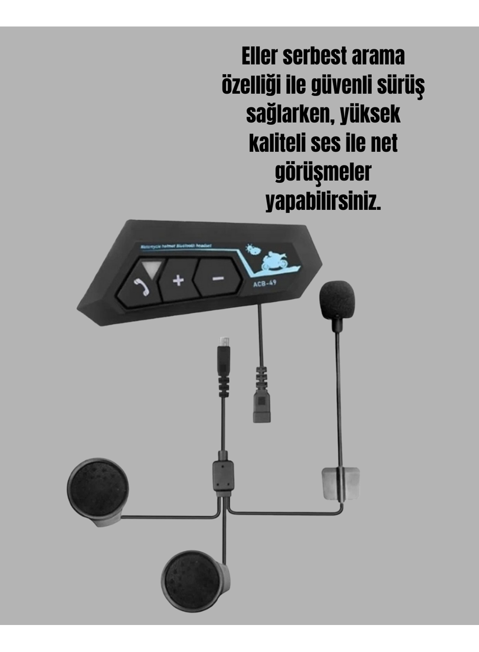 Su Geçirmez BT22 Bluetooth Kask Kulaklığı GPS ve Müzik Uyumlu