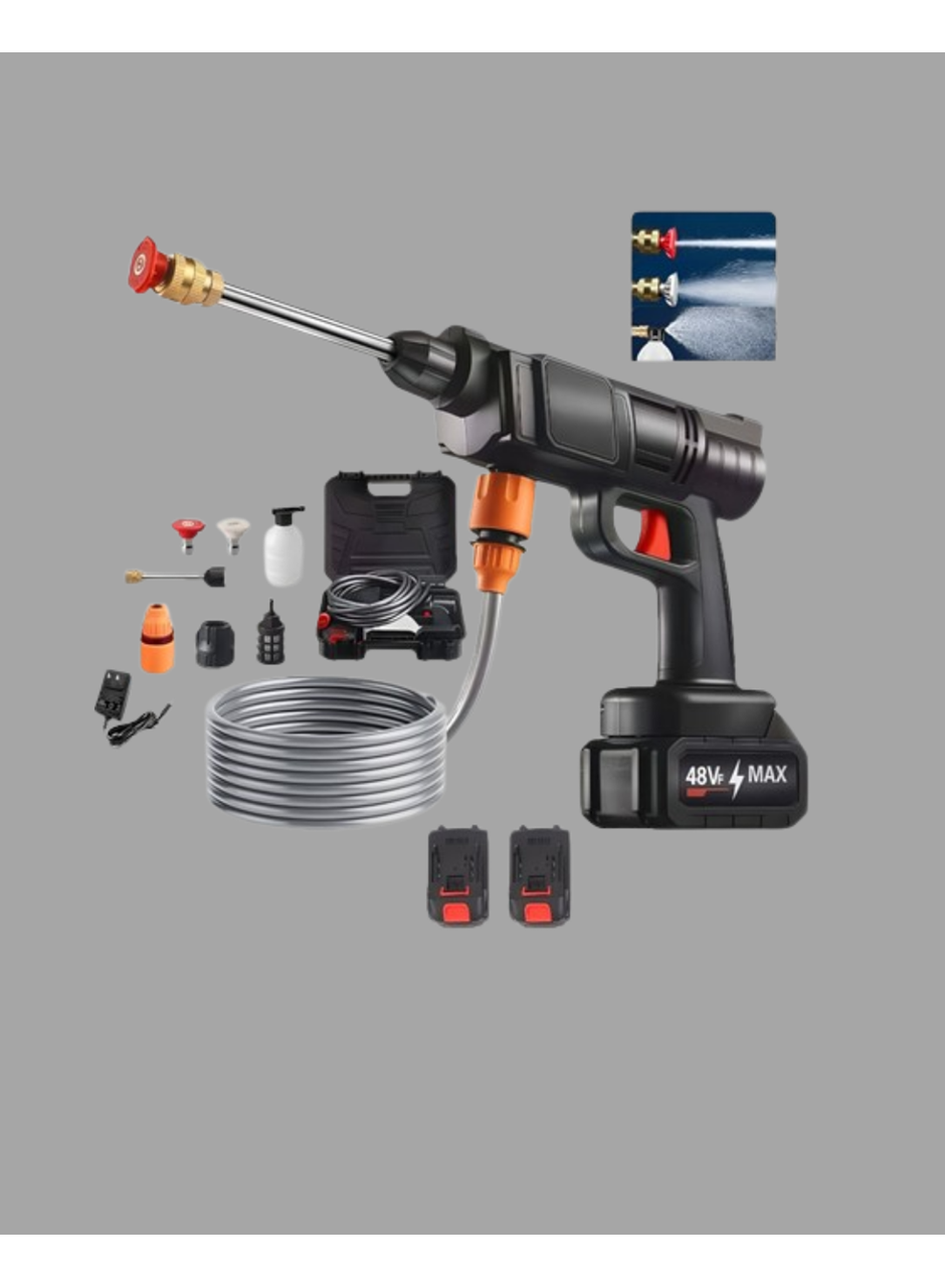 Akülü Basınçlı Yıkama Tabancası 450PSI Su Püskürtme Makinesi
