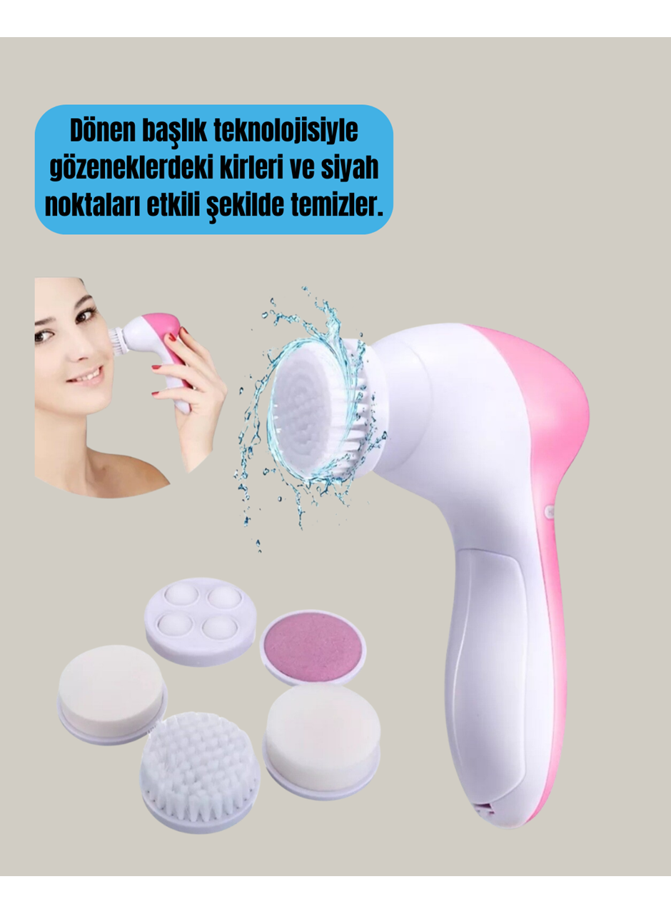 5 in 1 Elektrikli Yüz Temizleme ve Masaj Cihazı