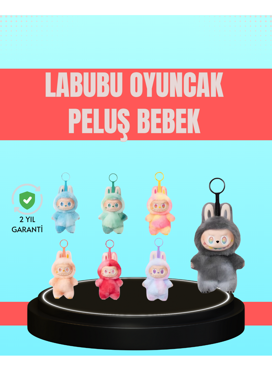 Yumuşak Kumaşlı 20 cm Labubu Peluş – 3 Yaş Üzeri Uygun