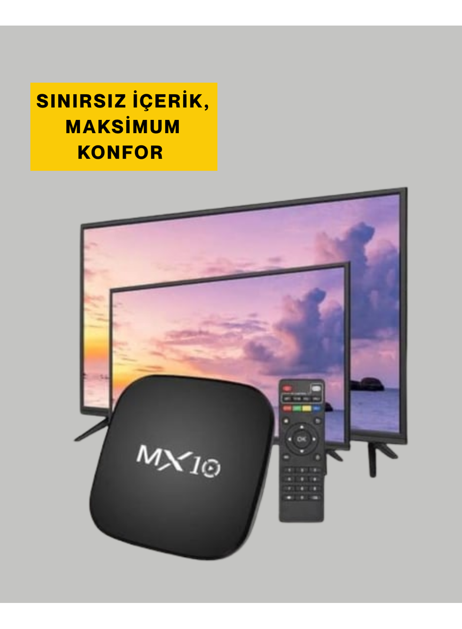 4K UHD Android Medya Oynatıcı 8 GB Hafıza 2 GB RAM Wi-Fi Destekli