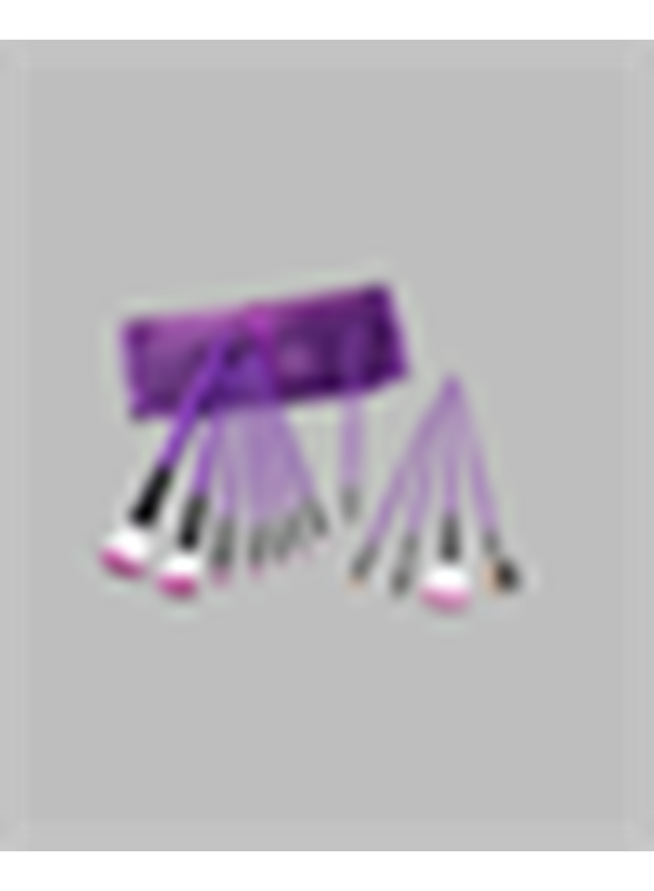 Fondöten, Allık ve Far Uygulamalarına Uygun 12 Parça Makyaj Fırça Takımı Ergonomik Saplı