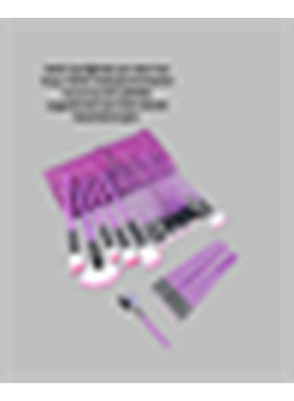 Profesyonel Makyaj Uygulamalarına Özel 12 Parça Kompakt ve Hafif Makyaj Fırça Seti