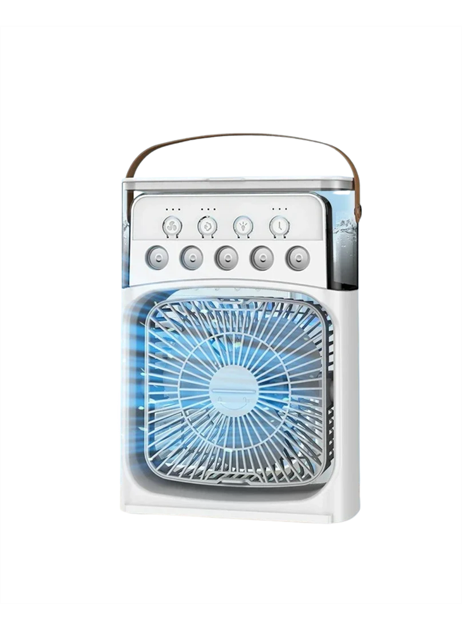 Taşınabilir 3'ü 1 Arada Mini Fan | Nemlendirici + Soğutucu + Gece Lambası