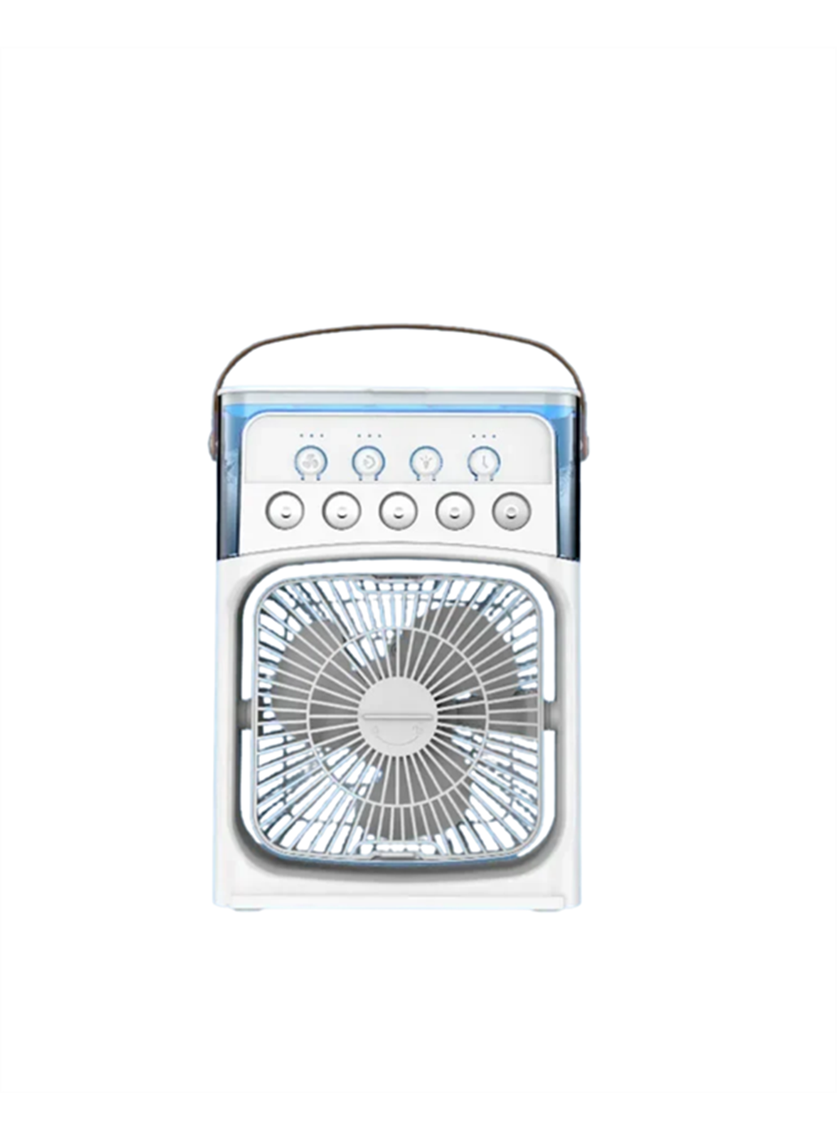 Taşınabilir 3'ü 1 Arada Mini Fan | Nemlendirici + Soğutucu + Gece Lambası