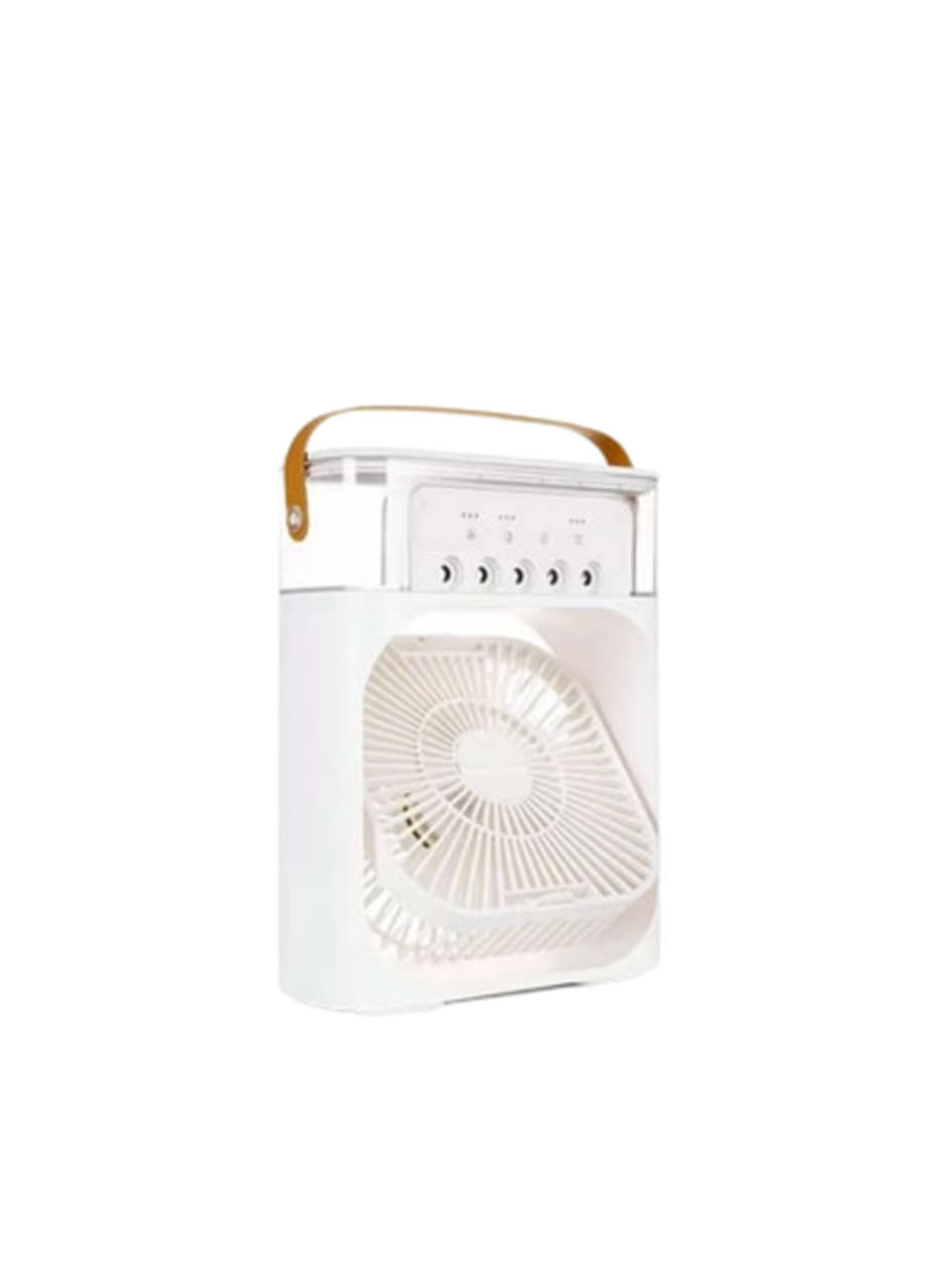 Mini Klima Fan | USB'li, 7 Renk Gece Işığı, 3'ü 1 Arada Fonksiyon