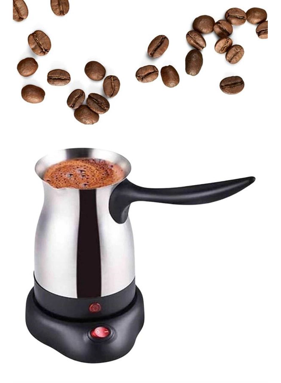Paslanmaz Çelik Türk Kahvesi Makinesi 6 Fincan Kpasiteli Elektrikli Cezve