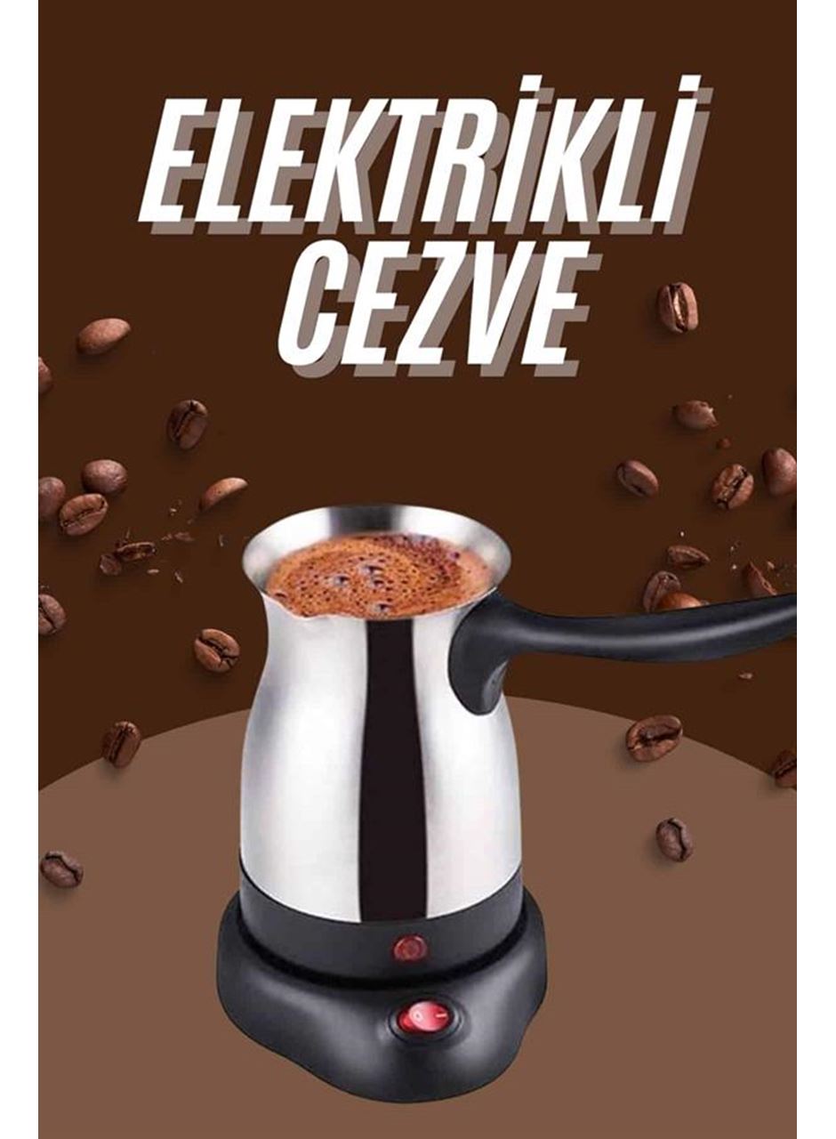Çelik Kahve Makinesi Cezve 800 Watt Paslanmaz Çelik Türk Kahvesi Makinesi