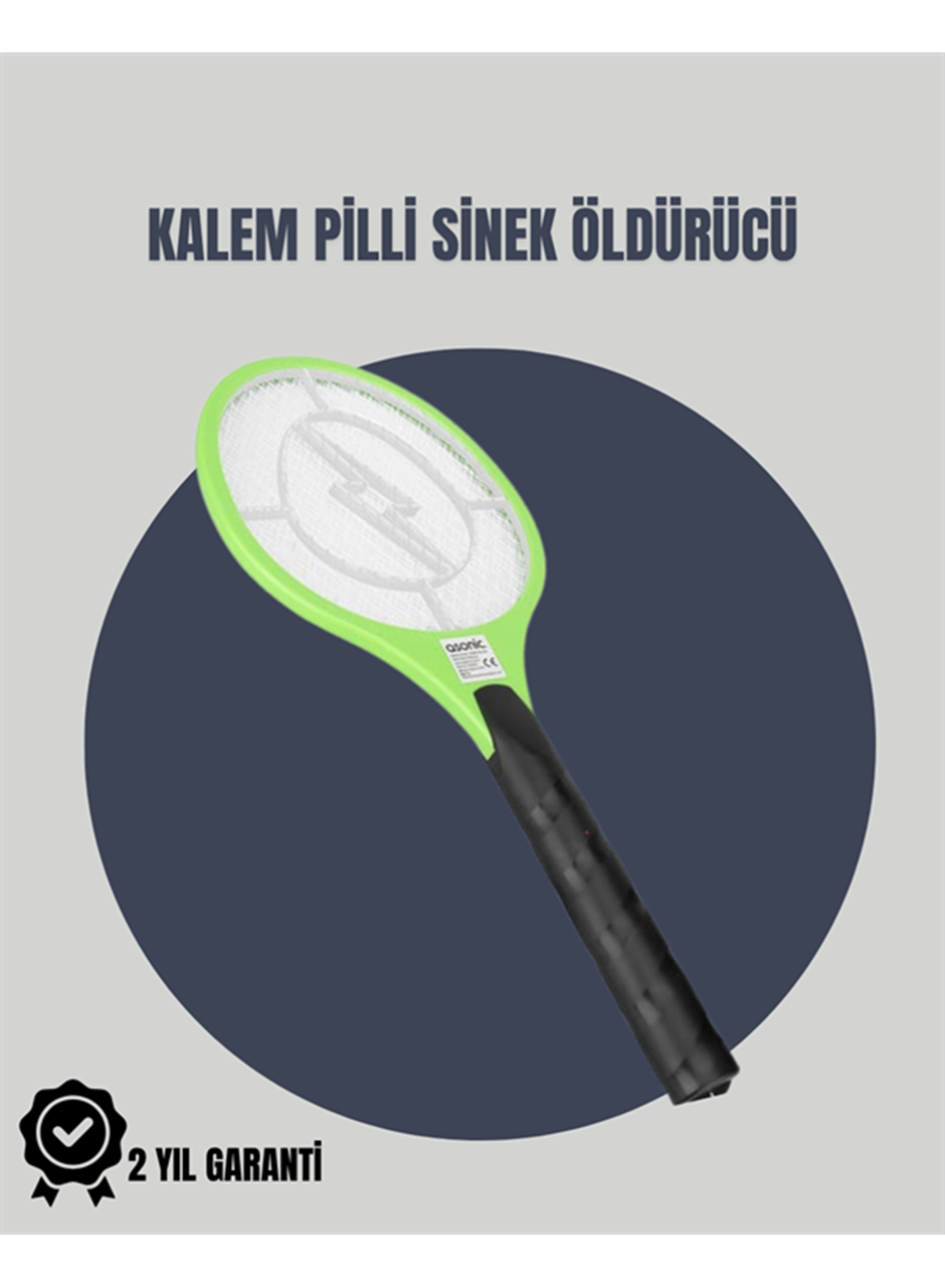 Taşınabilir Elektronik Sinek Swatter – Kimyasal İçermeyen, Ergonomik Tasarım
