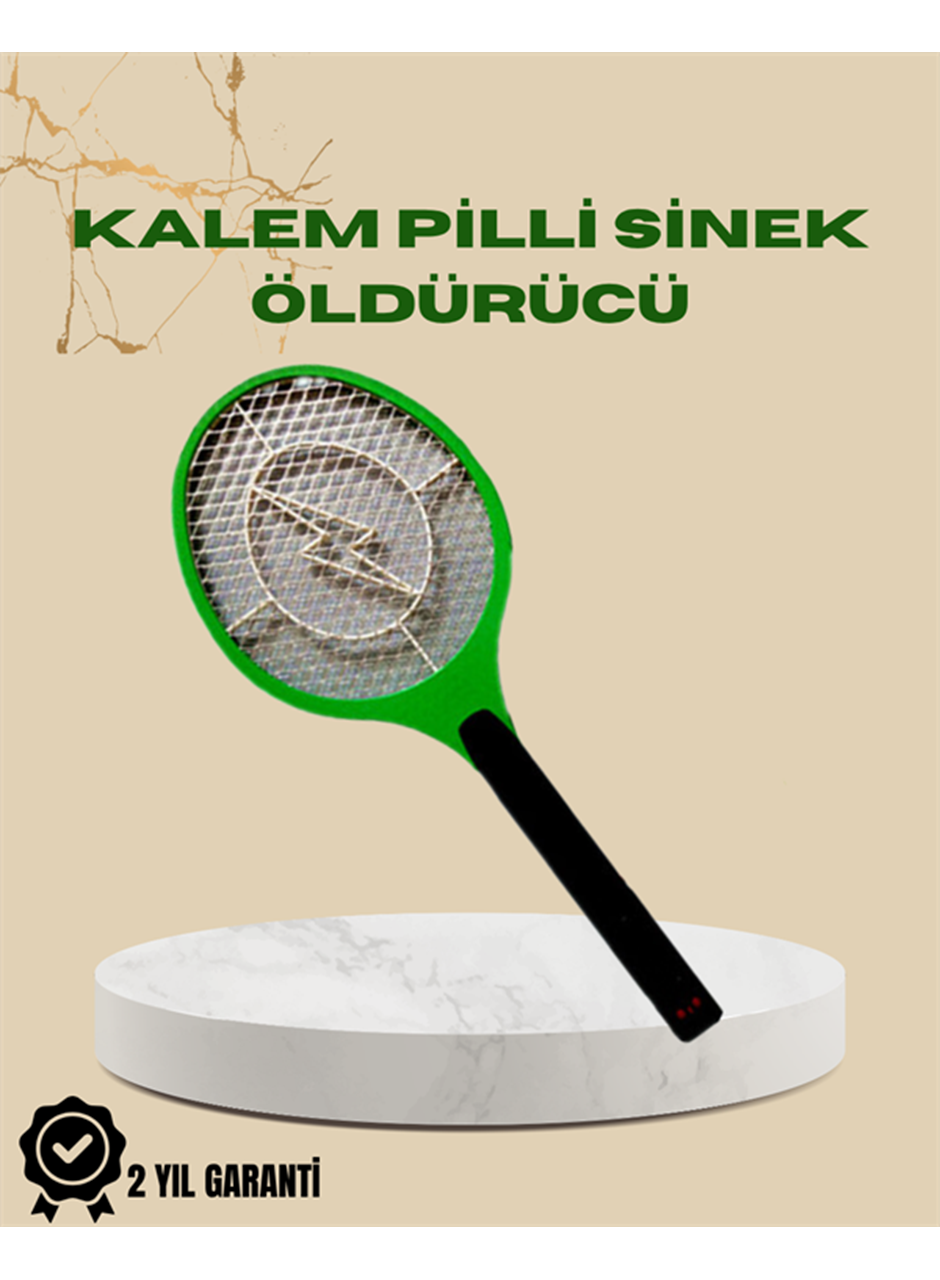 Yüksek Gerilimli Elektronik Sinek Öldürücü – Pil ile Çalışan, Güvenlik Izgaralı