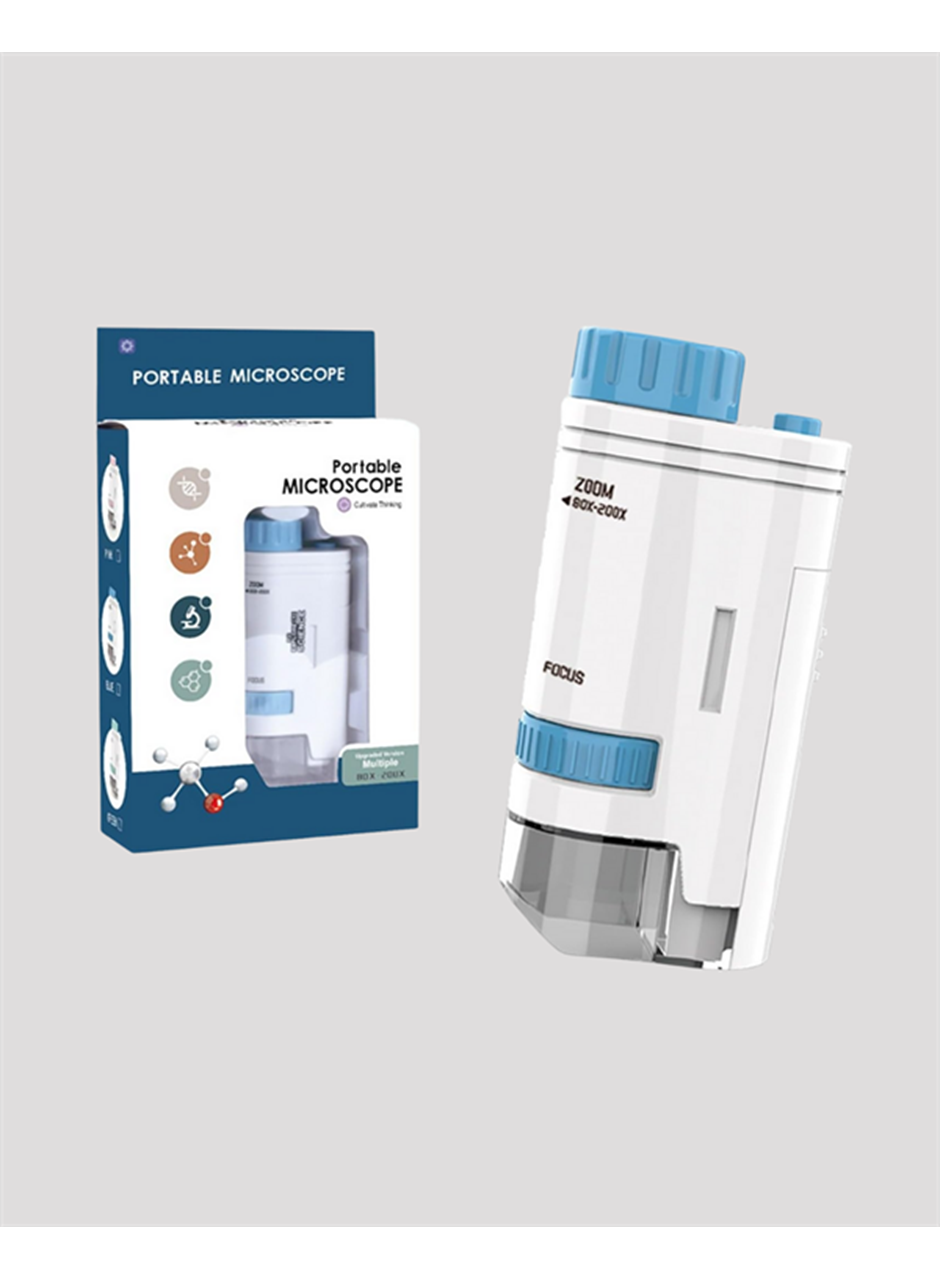 Portatif El Mikroskop – LED Işıklı, Aynı Anda Net Odaklama