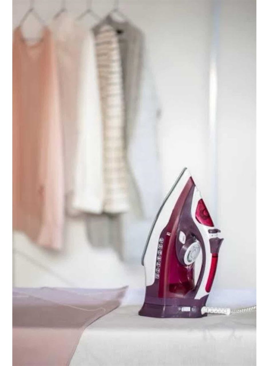 Seramik Tabanlı Kırmızı 2200 Watt Şok Buharlı Ütü