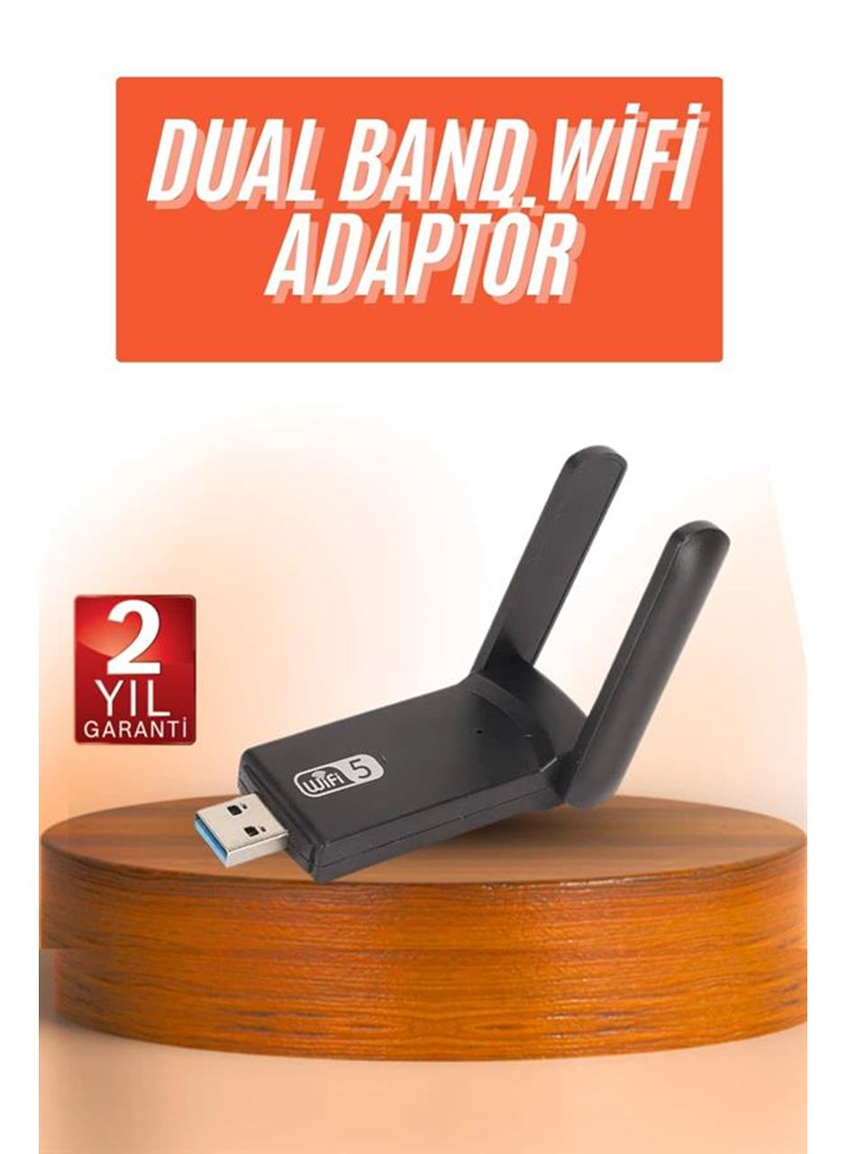 Wifi Alıcı Dual Band Usb 3.0 Adaptör Kablosuz Windows 7/8/10/11