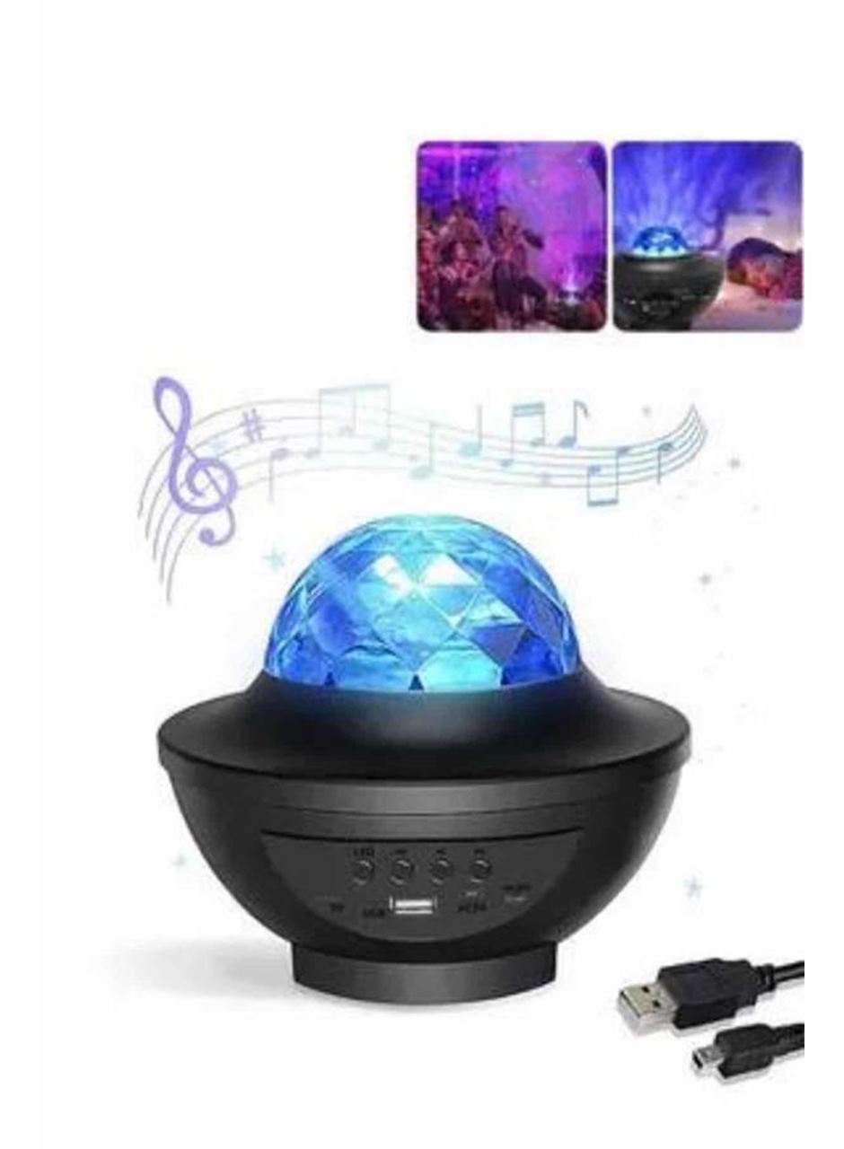 Masa ve Gece Lambası Renkli Projektör Işıklı Disko Topu Bluetooth Hoparlör