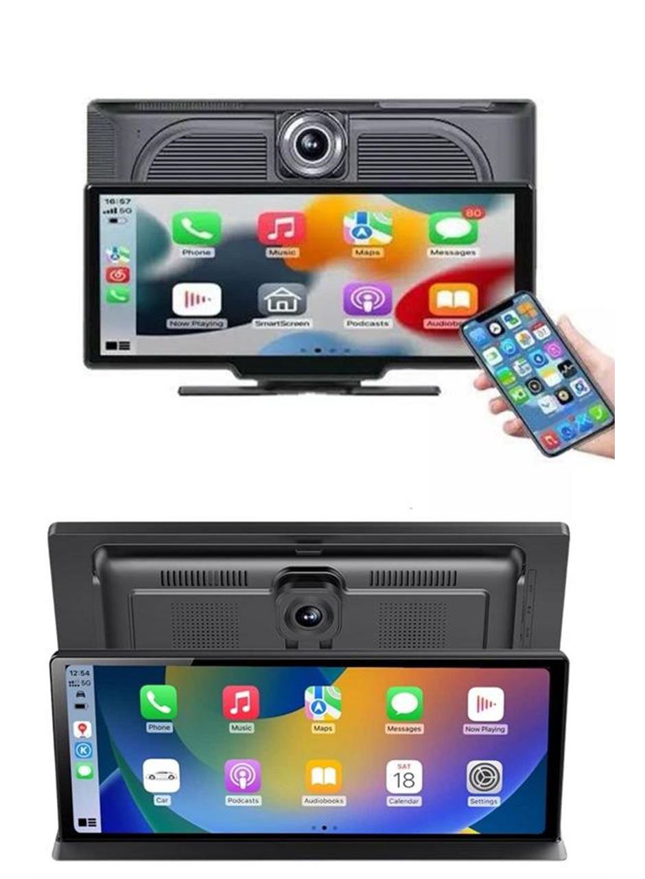 4K Ultra Araç İçi Ön ve Arka Kameralı Ekran HD 2 Kameralı Torpido Üstü Araç Multimedya