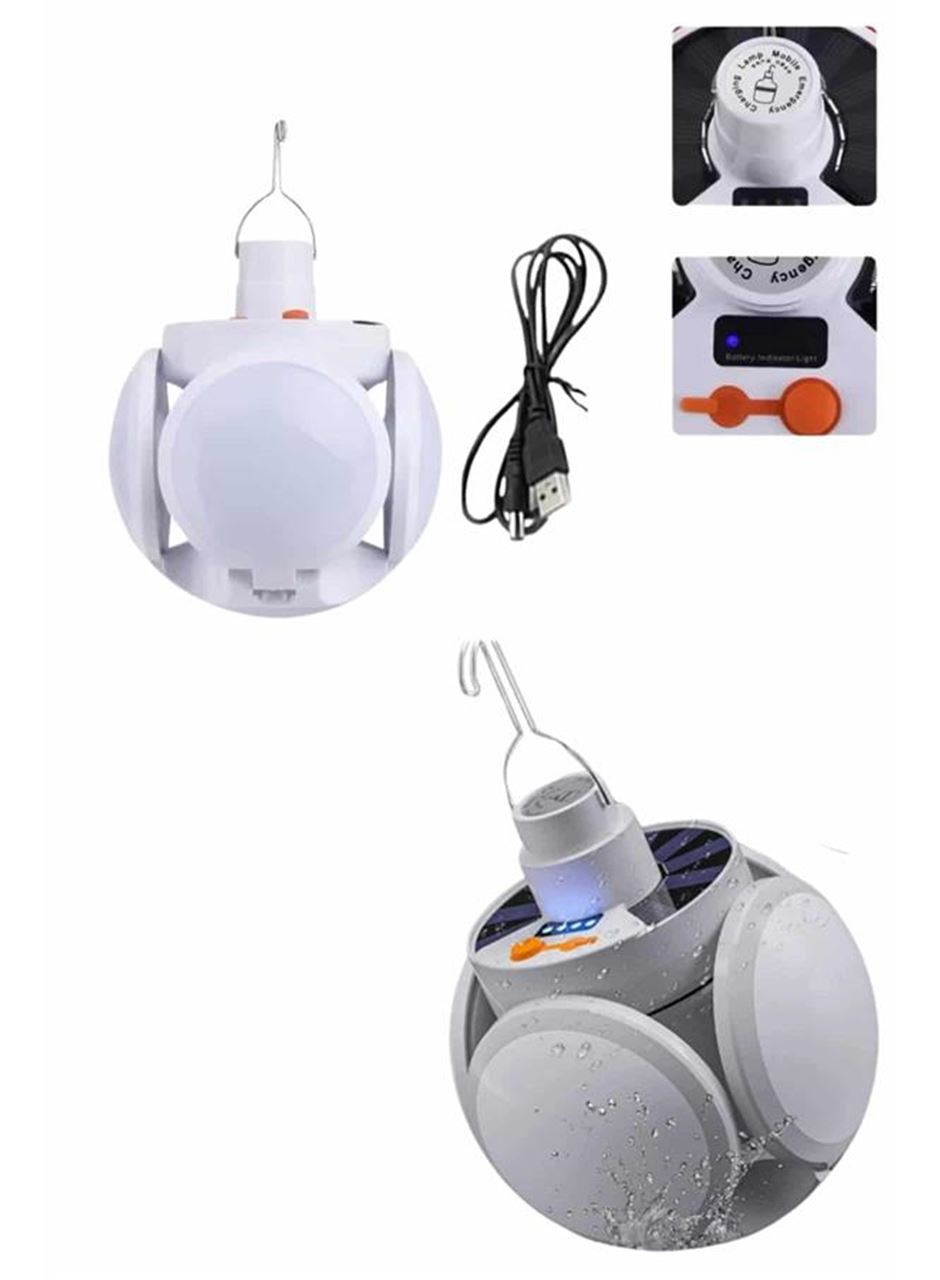 5 Kanatlı Bahçe Aydınlatma Led Askılı Solar Güneş Enerji Usb Sarjlı