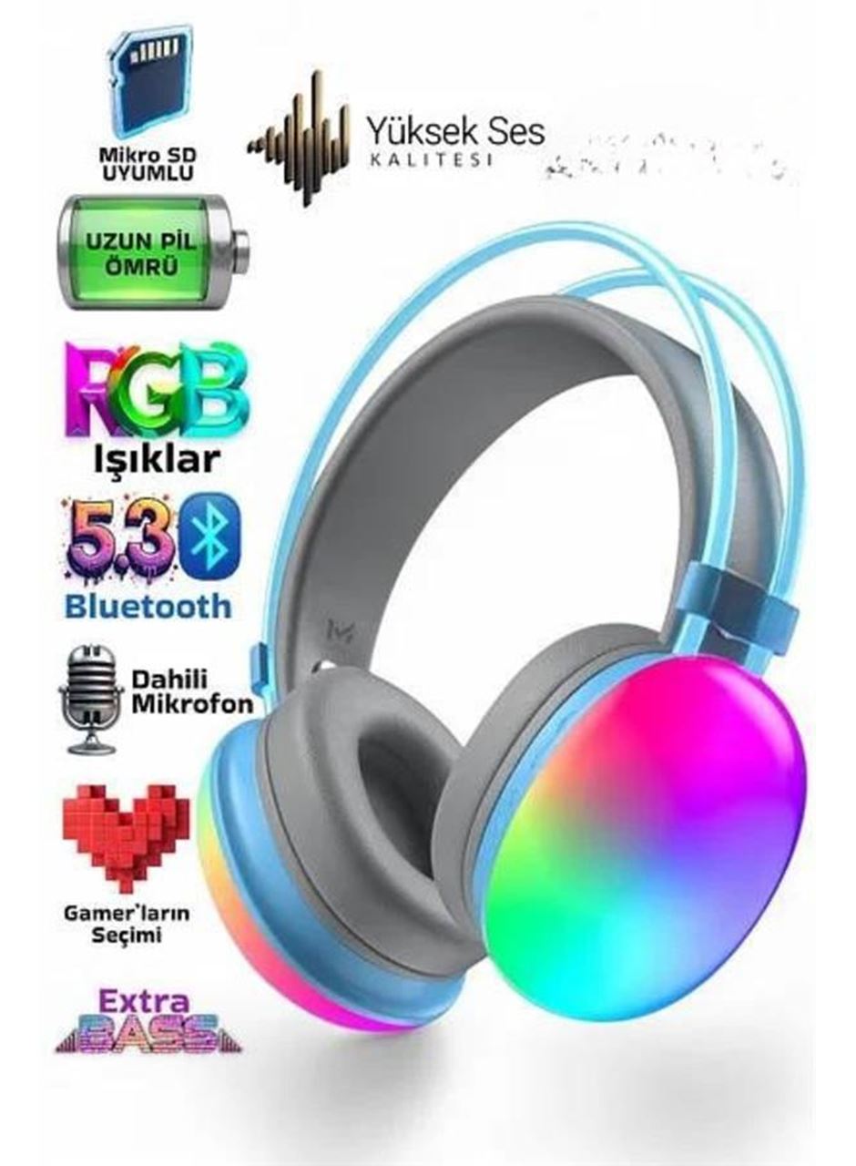 Unısex Yüksek Ses Kaliteli Yumuşak Kılıflı Kablosuz Kulak Üstü Bluetooth Kulaklık