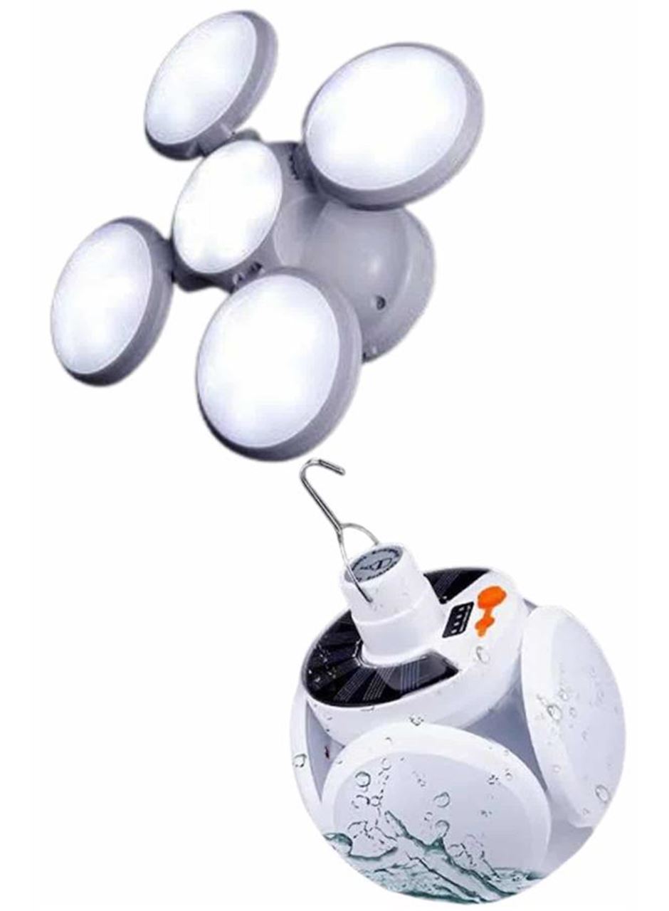 5 Kanatlı Bahçe Aydınlatma Led Askılı Solar Güneş Enerji Usb Sarjlı