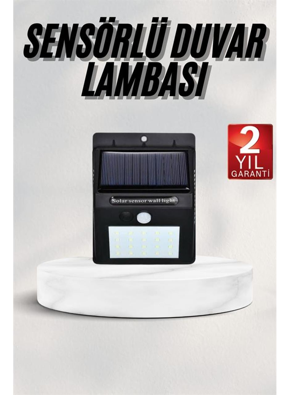 Bahçe Aydınlatması Güneş Enerjili Led Işık Lamba Sensörlü Dekoratif