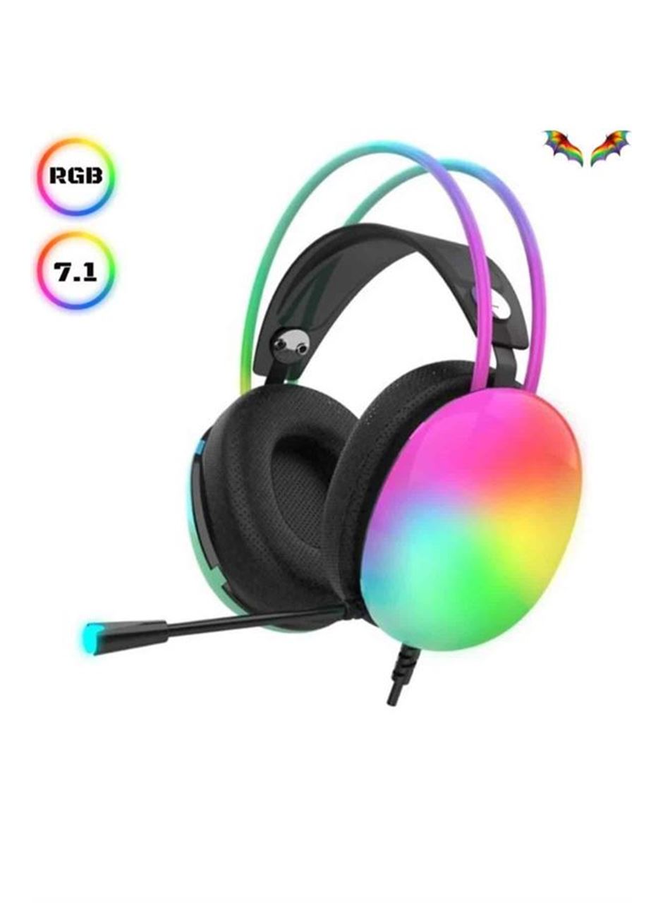 Kablosuz Bluetooth Kulaklık RGB Işıklı Kulak Üstü 5.3 Bluetooth Bağlantılı