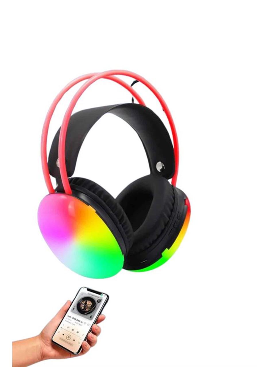 Kablosuz Bluetooth Kulaklık RGB Işıklı Kulak Üstü 5.3 Bluetooth Bağlantılı