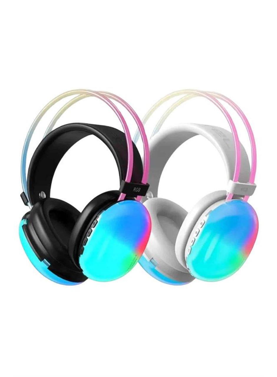 Kablosuz Bluetooth Kulaklık RGB Işıklı Kulak Üstü 5.3 Bluetooth Bağlantılı