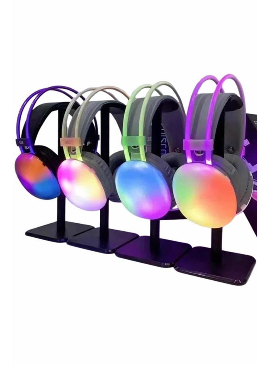 Yeni Nesil Kulak Üstü Kablosuz Uzun Ömürlü RGB Işıklı Bluetooth Kulaklık