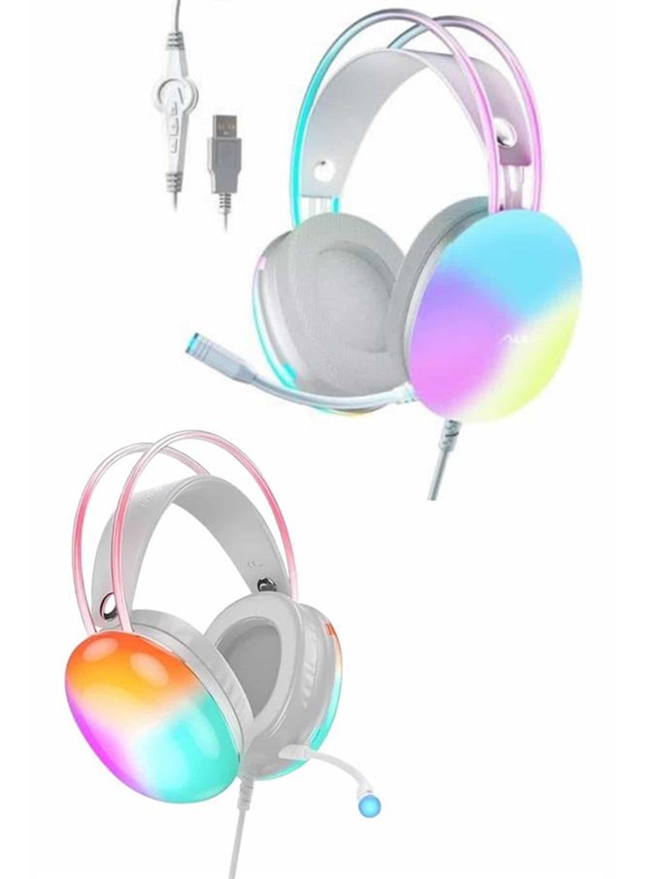 Yeni Nesil Kulak Üstü Kablosuz Uzun Ömürlü RGB Işıklı Bluetooth Kulaklık