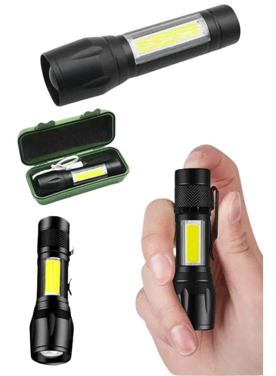 Uzun Menzilli Şarjlı El Feneri Uzun Ömürlü Led Işık Lamba