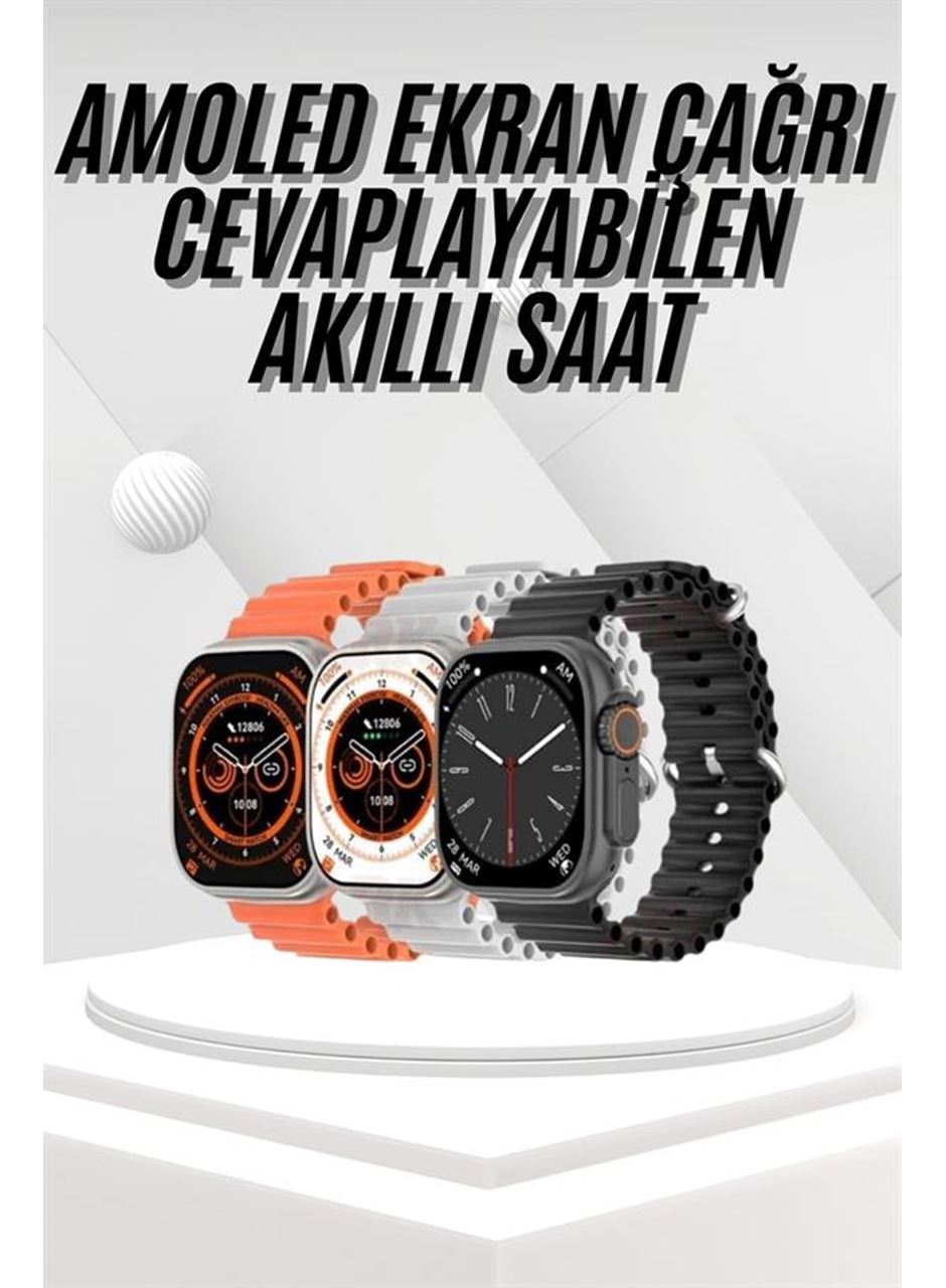 Akıllı Saat Bleutooth Bağlantılı Akıllı Saat Amoled Ekran 49 MM