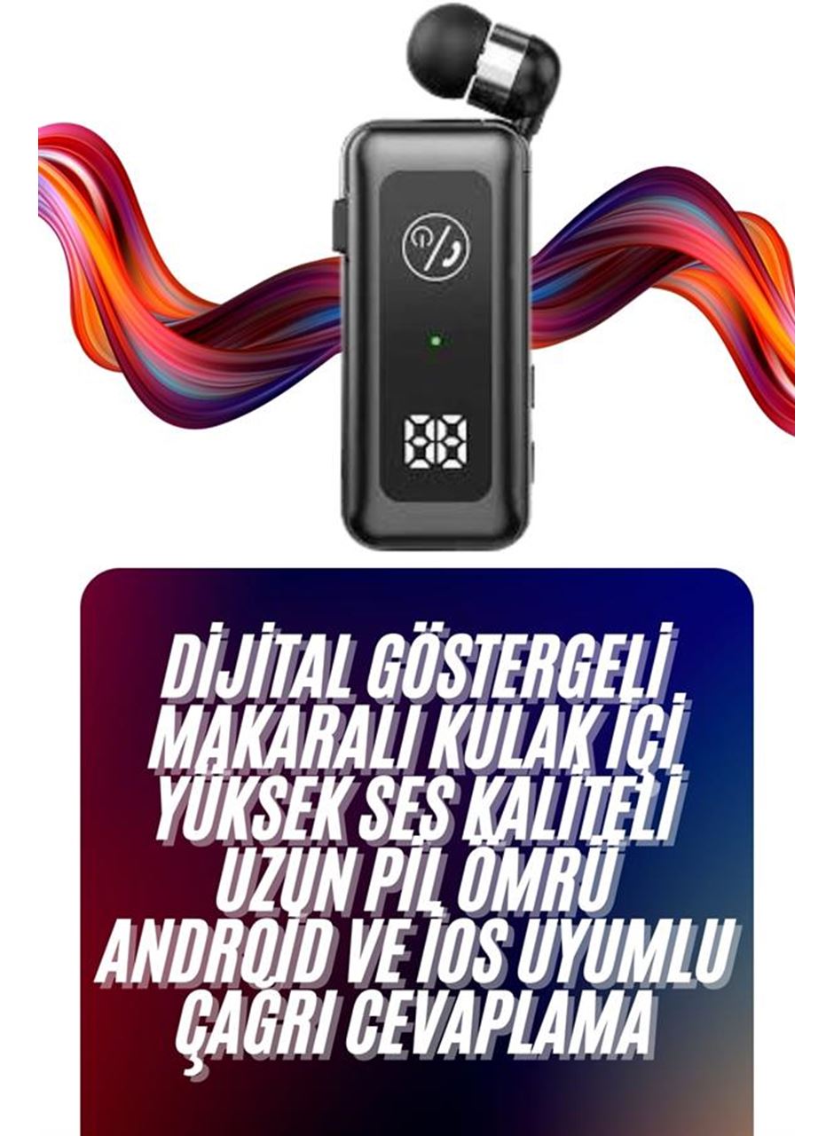 Makaralı Bluetooth Kulaklık Telefon Uyumlu Makaralı TF Kart Girişli Güç Göstergeli