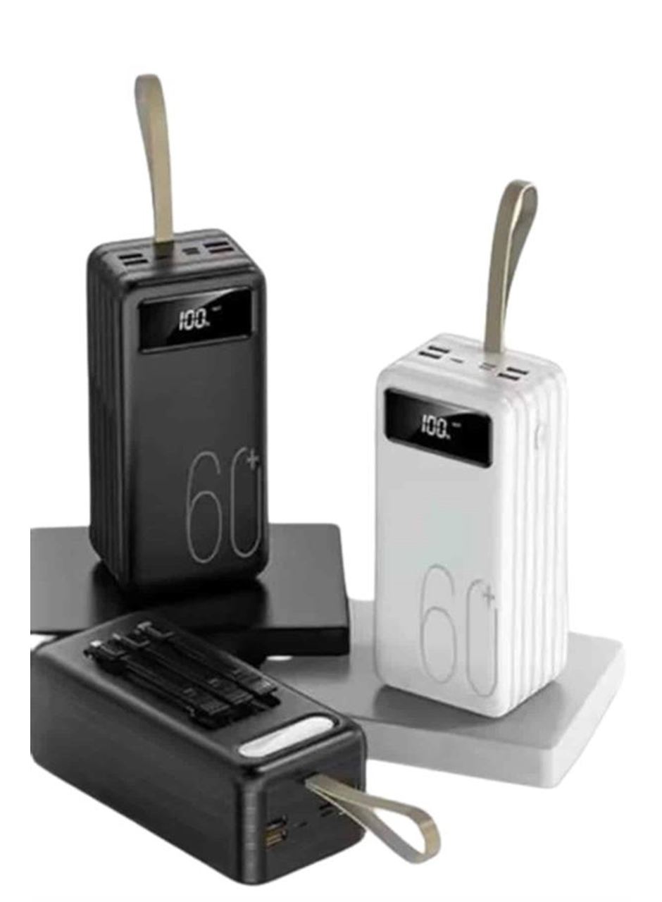 Hızlı Şarj 4 Çıkışlı Powerbank 60.000 Mah Taşınabilir Dijital Göstergeli