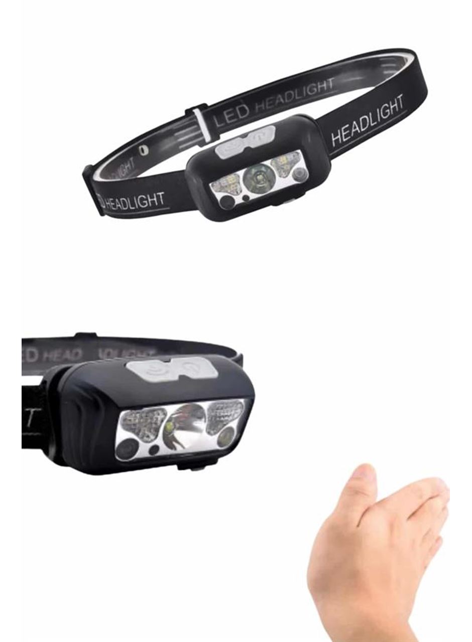 Kamp Lambası Kafa Feneri Kafa Lambası Ayarlanabilir Sensörlü Şarjlı