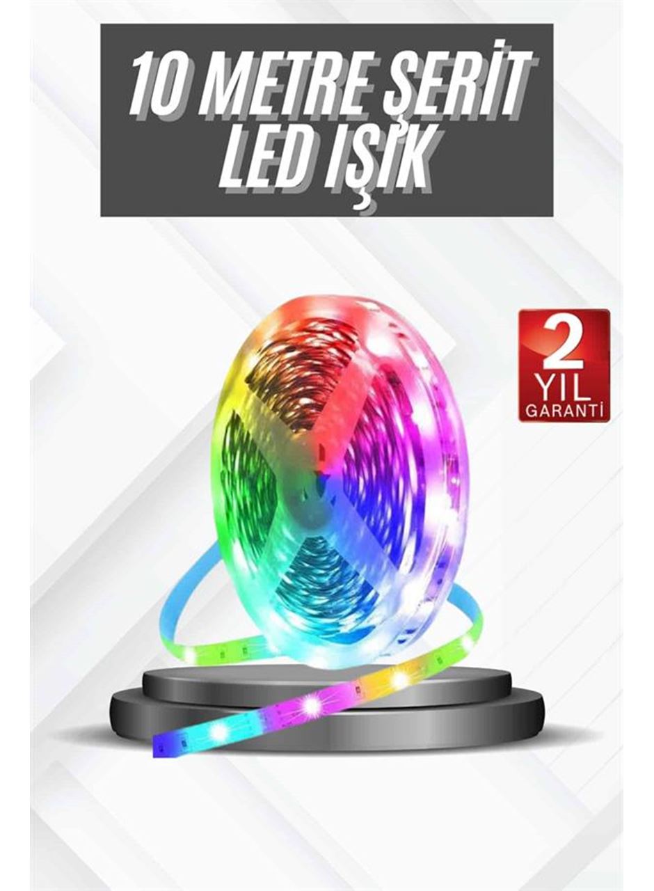 RGB Şerit Led 10 Metre Led Işık Kumanda ile Kontrol RGB
