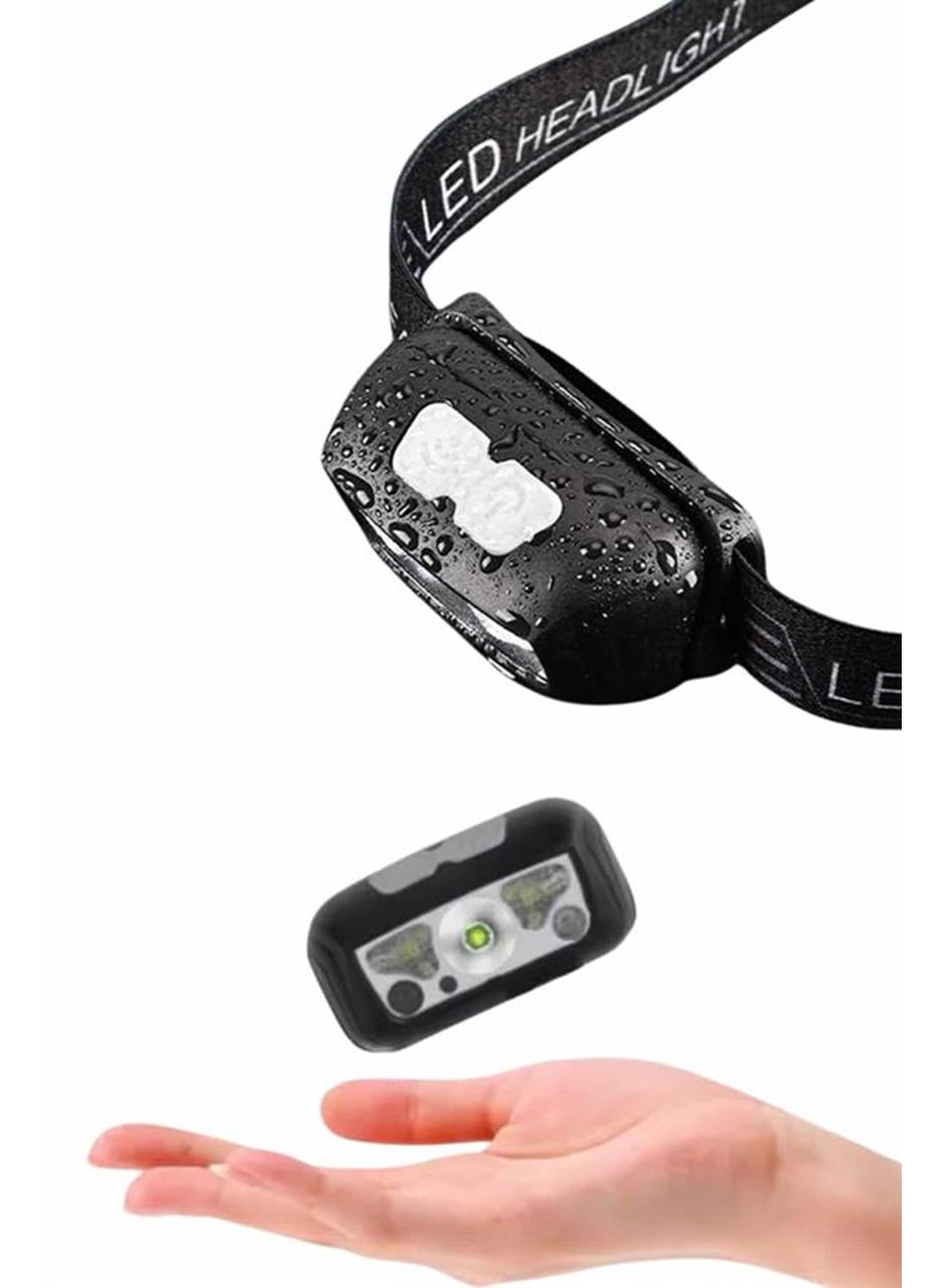 Kamp Lambası Kafa Feneri Kafa Lambası Ayarlanabilir Sensörlü Şarjlı