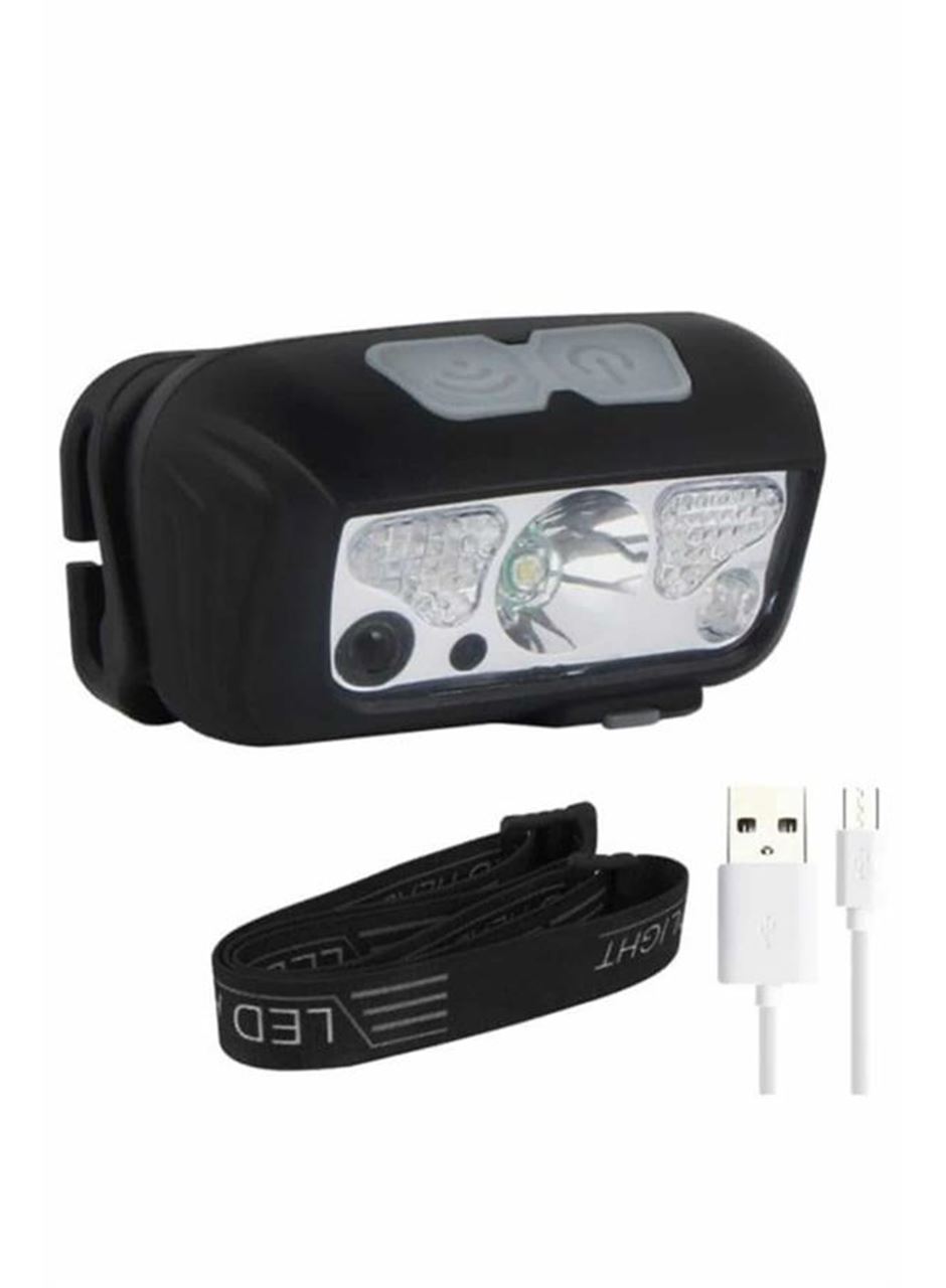 Kamp Lambası Kafa Feneri Kafa Lambası Ayarlanabilir Sensörlü Şarjlı