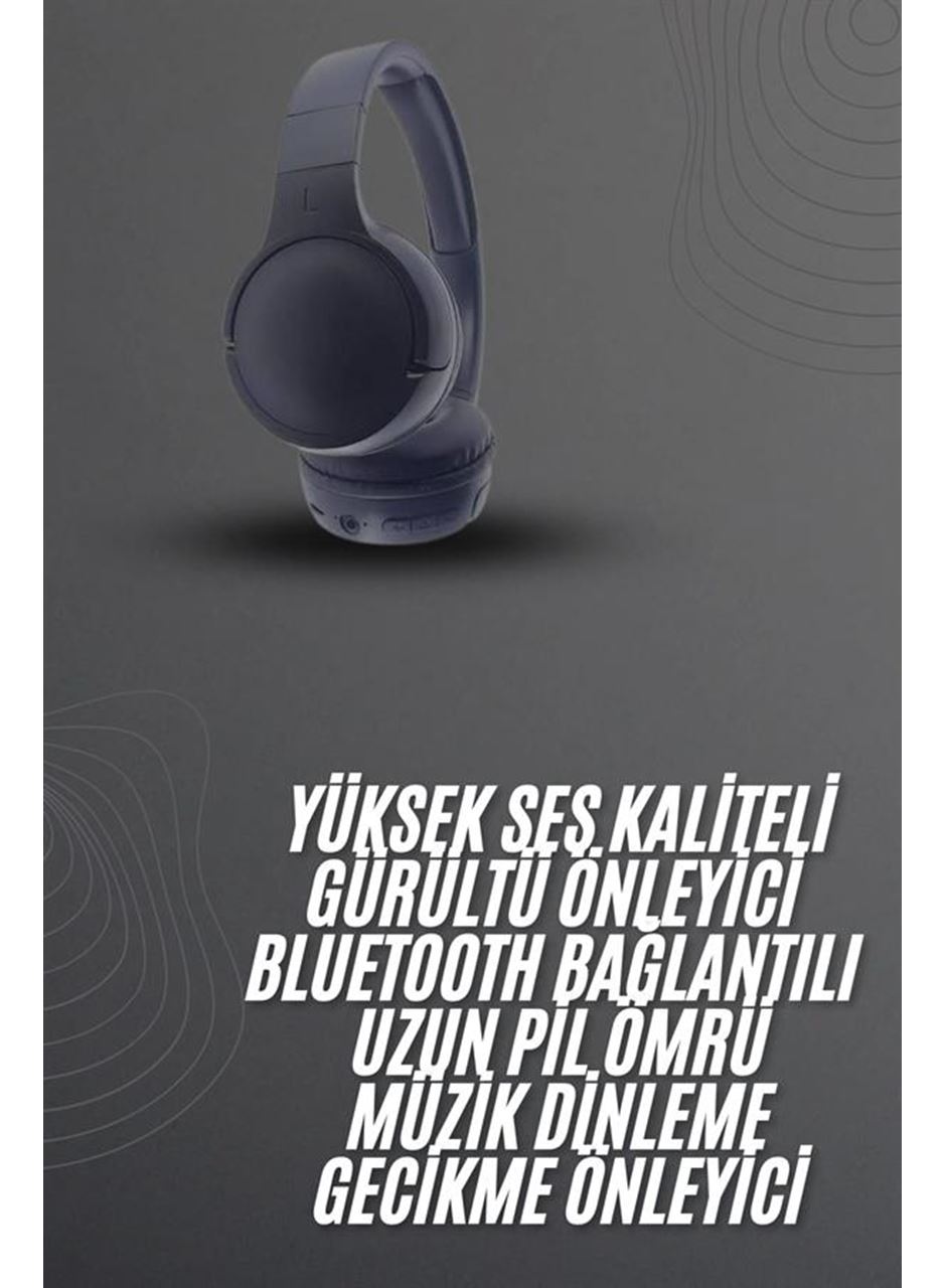 Kablosuz Bluetooth Kulaklık Kulak Üstü Ayarlanabilir Uzun Ömürlü