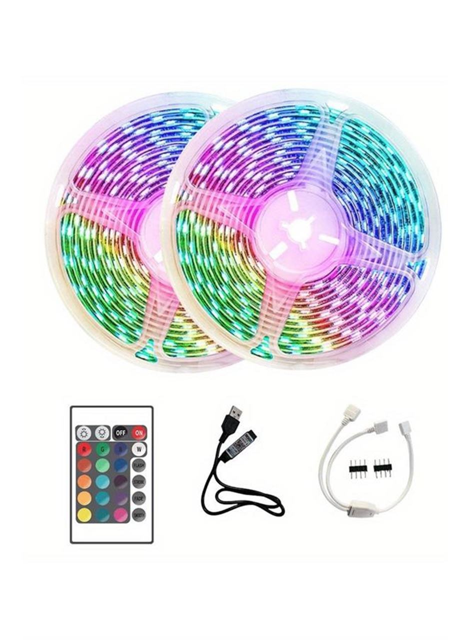 10M Şerit Led İç Mekan Renkli Rgb Şerit Led Kumandalı