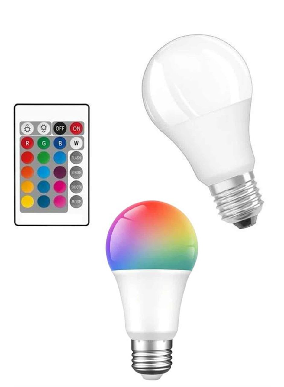 Akıllı RGB Led Ampul Led Uzaktan Kumandalı Renk Değiştiren Ampul
