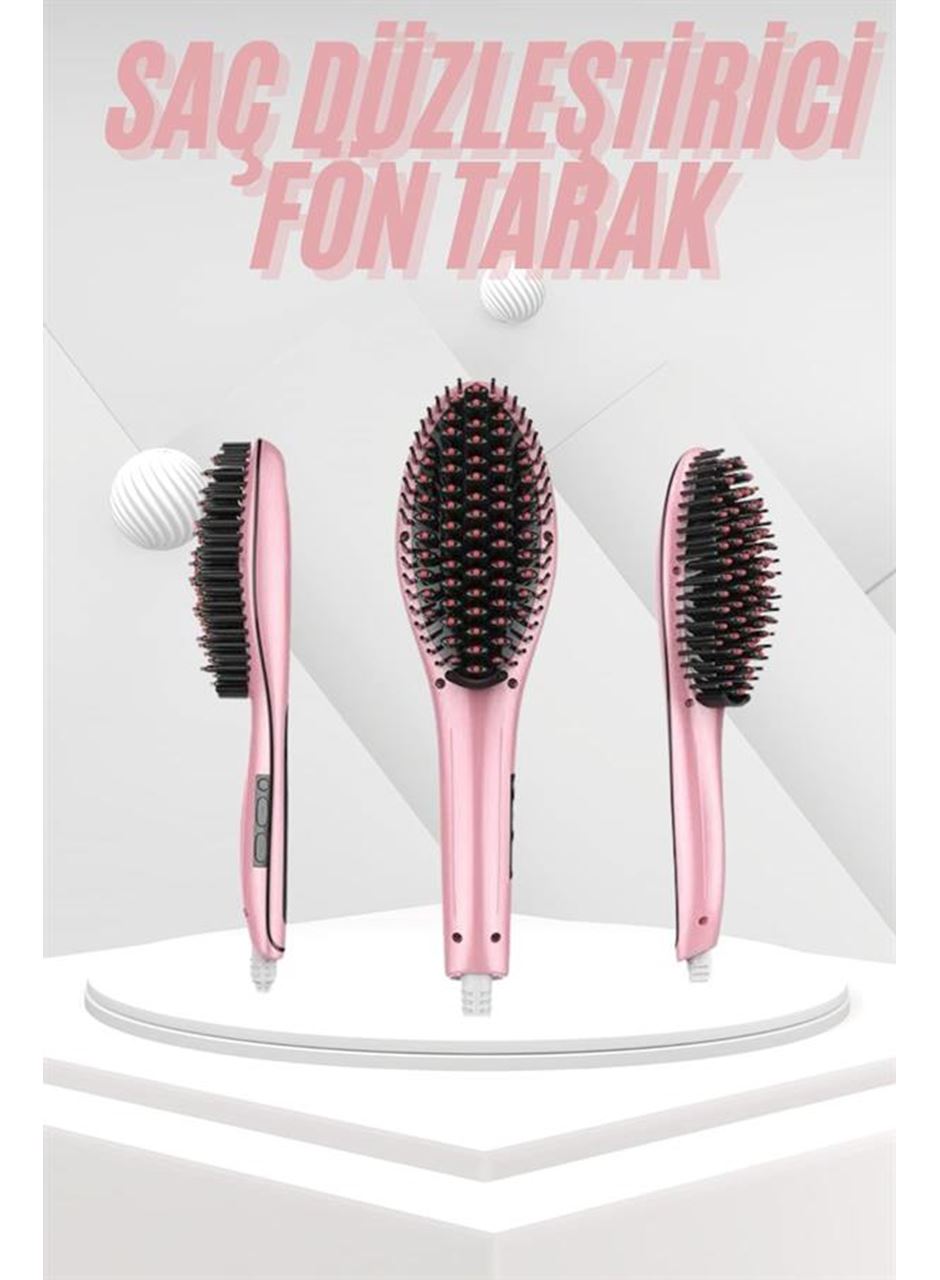 Saç Fırça Akıllı LCD Ekran Pratik Saç Düzleştirici Tarak Pratik Taşınabilir