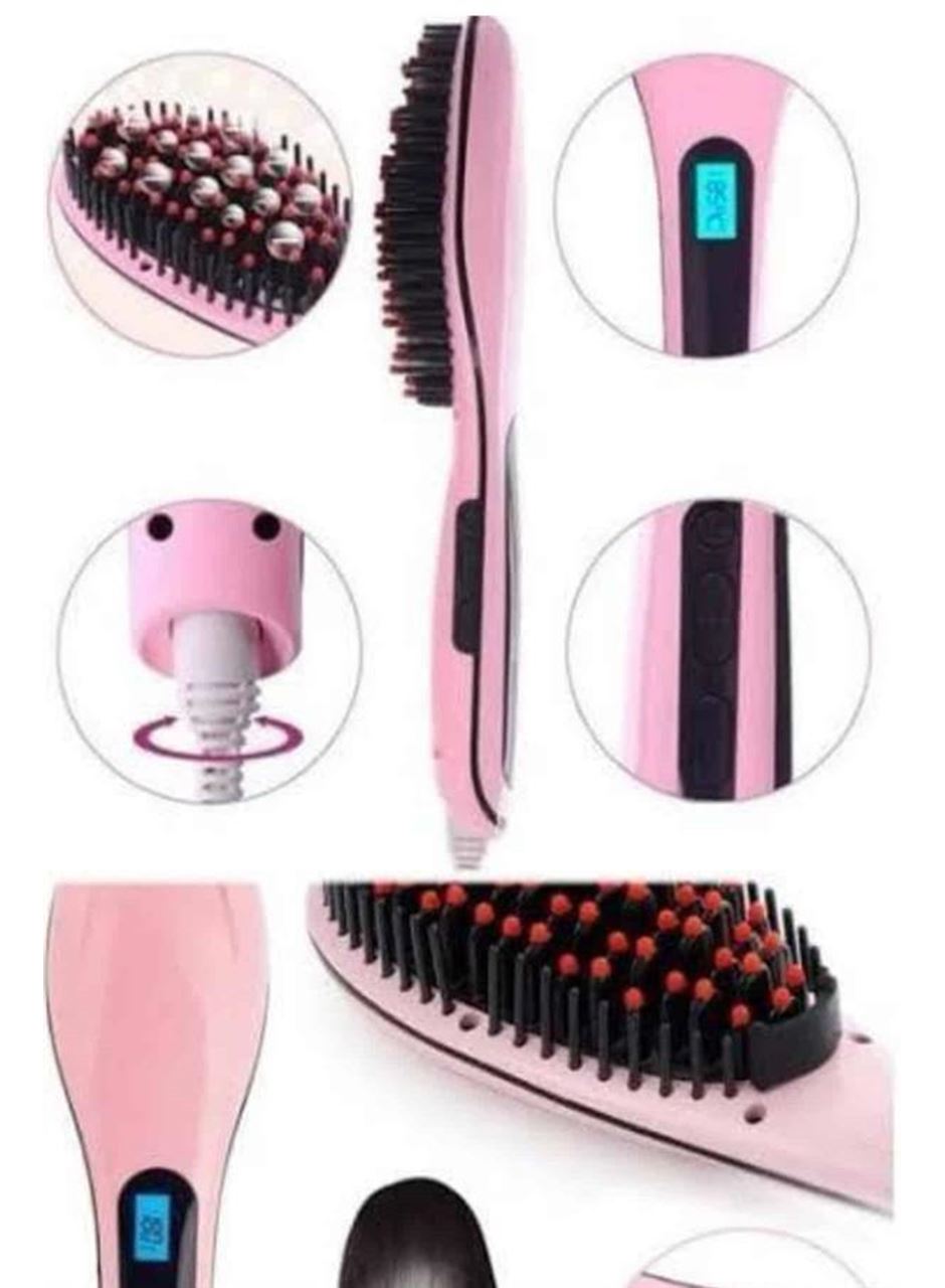 Saç Fırça Akıllı LCD Ekran Pratik Saç Düzleştirici Tarak Pratik Taşınabilir