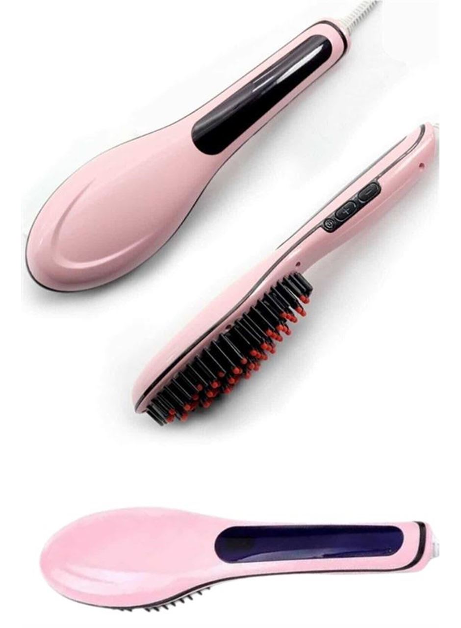 Saç Düzleştirici Tarak Dijital Göstergeli Seramik Kaplama Sıkı Dişli