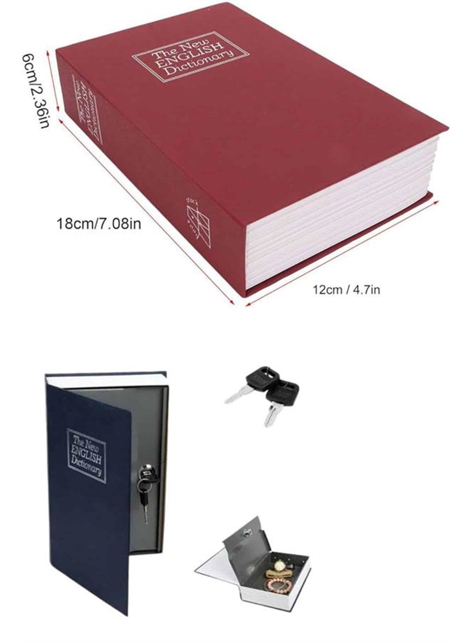 Gizli Kasa Kilitli Sözlük Görünümlü 18cm Gizli Kasa Büyük Boy Anahtarlı
