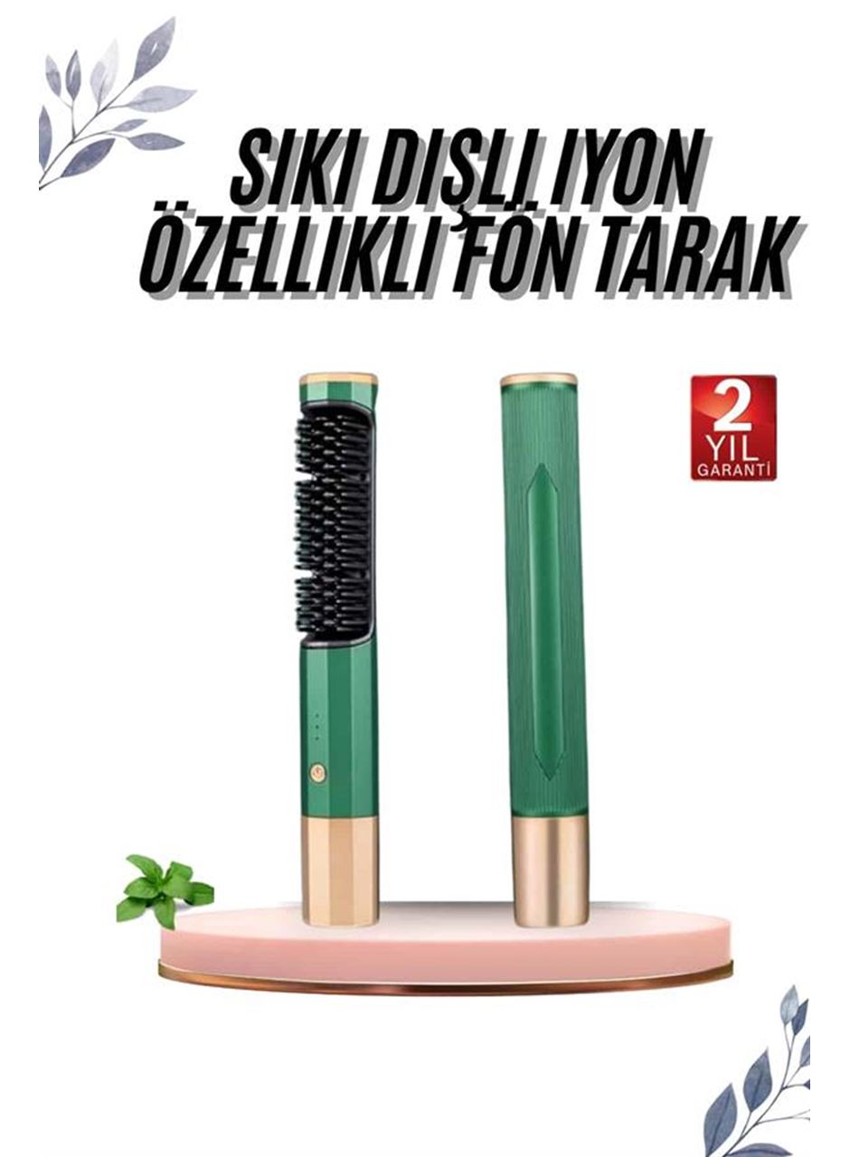 Üflemeli Saç Düzleştirici Fön Tarak Yüksek Isı Ayarlı İyon Özellikli