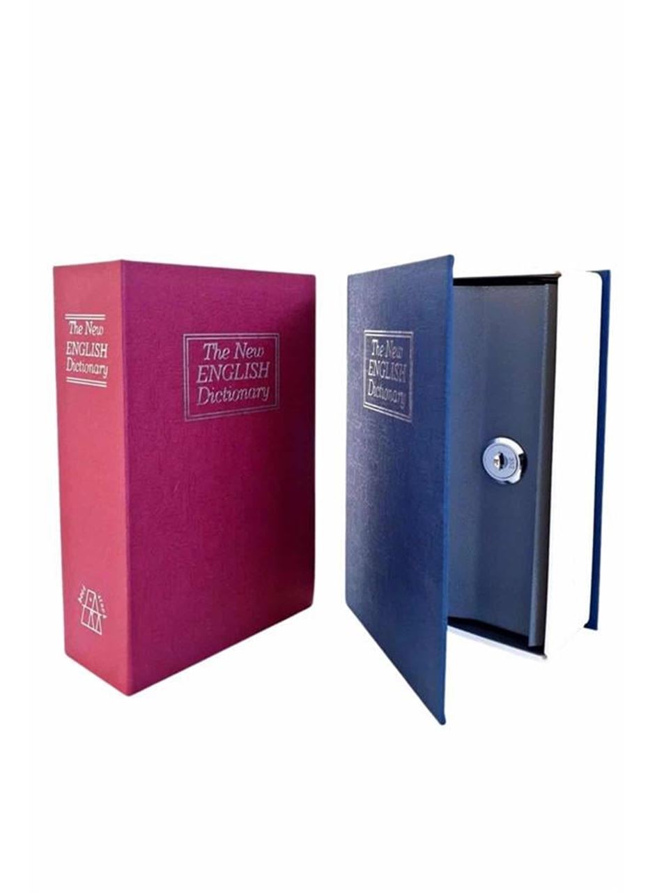 Kitap Görünümlü Gizli Kasa Büyük Boy Anahtarlı Kilitli Para Kasası