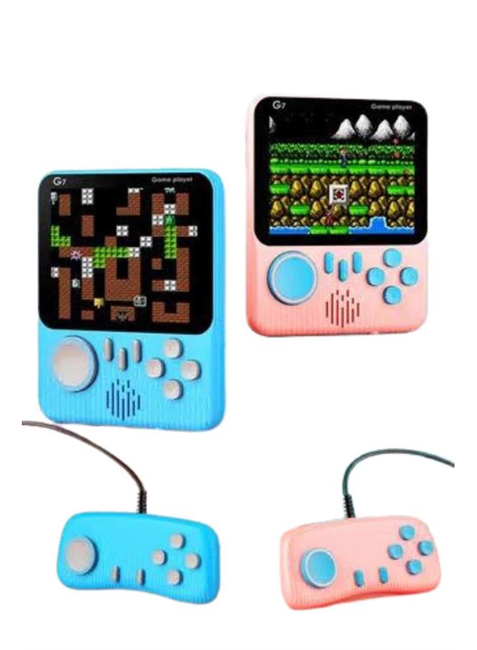 Çift Konsol 666 Adet Retro Oyun El Atarisi Taşınabilir 3.5 İnç Ekran